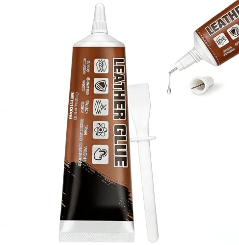 Allisway 100ml Colla per Pelle, Colla per Pelle e Cuoio, Impermeabile e Trasparente, Con Forte Adesione, Utilizzato per Riparare Prodotti in Pelle Come Scarpe, Divani e Portafogli