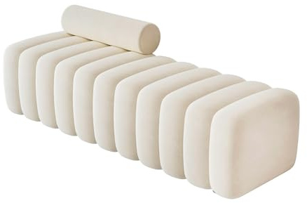 XXAD553TY Long Bench with Backrest for Changing Shoes Bedroom Bed end Walk-in Closet Rest Area Living room(XXL)