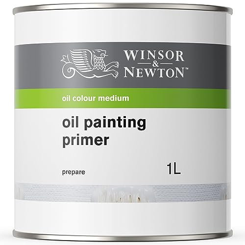 Winsor & Newton 3053808 Ölmalmittel Ölgrundierung, perfekte Grundierung für die Malerei mit Ölfarben, alterungsbeständig, matt - 1 Liter Kanister