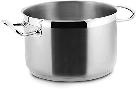 Lacor Marmite braisière - faitout Induction en INOX 18/10 - Ø 16 cm Eco Chef, Silver
