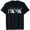 Jäger Papa Geschenke & Jagdschein Geschenke Herren - Jagd Papa Jäger T-Shirt - Schwarz - Klein - Klassisch Jagd - Kurzarm - Crew-Ausschnitt - T-Shirt
