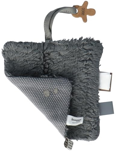 Snoozebaby Set regalo Panno coccolo & Annuncio di nascita - Grigio tempesta