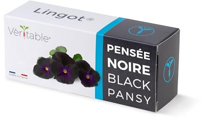 Lingot® Pensée Noire - Compatible Potager d'Intérieur Véritable® et Exky® - Recharge prête à l'emploi - Substrat avec Graines Intégrées