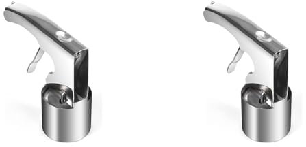 Haopeuk 2 x glasskopa glassskopa med utlösare glasstillbehör stor volym scoop cylindrisk glasskopa