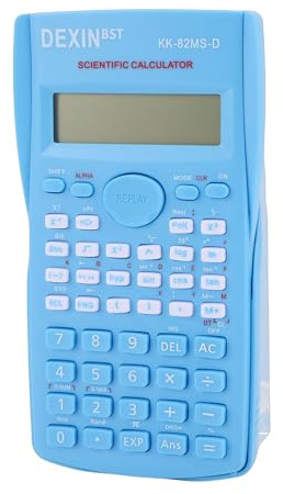 Vetenskaplig Miniräknare, Multifunktionell Design, 240 Funktioner, 12-bitars Miniräknare, Skjutbart Hårt Omslag, Lätt Att Använda, med Stor Display för Studenter (Blå)