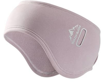 Wnddle Sport - Protector de oídos y diadema de forro polar para damas y caballeros, perfecto para correr, senderismo, ciclismo y conducción de motocicletas (rosa)
