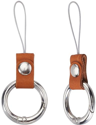 GORGECRAFT 2 pièce de Cordon pour Téléphone Portable Porte Clés Porte Clés avec Sangle Courte Corde Portable pour Petits Appareils Électroniques Clé USB Lecteur MP3 clés Carte D'Identité