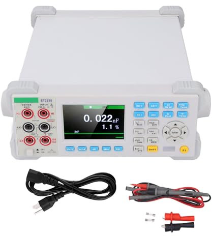 Multimètre de Bureau Numérique, Compteur de capacité de Résistance de Paillasse pour les Amateurs de Radio D'usine de Laboratoire (Prise UE 200V-240V)