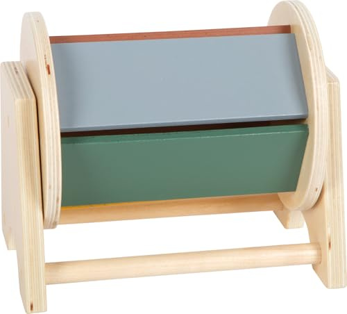 Small Foot Tambour Rotatif Montessori en Bois certifié FSC 100%, Jouet à partir de 6 Mois, 12742
