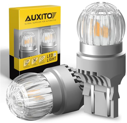 AUXITO 7443 LED Bulb Amber Yellow, Turn Signal Light 7440 7441 7444 T20 Super Bright for Rear Front Blinker Turn Signal Marker Parking Light, Pack of 2