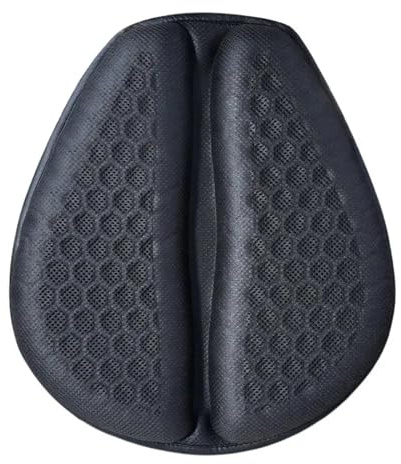 Cuscino Per Sella Da Moto Pieghevole In Gel Con Struttura A Nido D'ape, Traspirante E Antiurto, Universale, In Gel