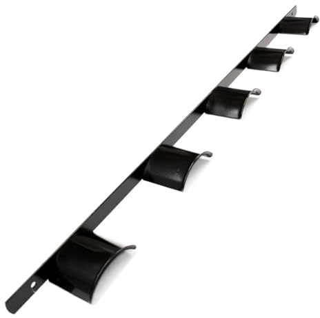 GS Equestrian & Country 5 Bridle Rack – Wall Mounted Metal Bridle Holder for Tack Room Storage – Holds Up to 5 Bridles