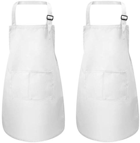 Grembiule per bambini con tasche, regolabile per bambini, grembiule da chef per ragazzi e ragazze, grembiule da cucina per bambini, grembiule da cucina, per bambini, per artisti, per lavori di pittura