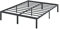 Olee sleep 35cm Stabiler Stahlbett / Stahl-Lattenrost / Anti-Rutsch-Unterstützung / Matratzenunterbau / Metallbett / Bettrahmen / Bett / 100 x 200cm / Twin XL / Schwarz / Metall