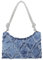 Milisente Damen Clutch Elegante Schultertasche Handtasche Hobo Abendtasche Crossbody Clutch mit Glitze Tragegurt(Denim Blau)