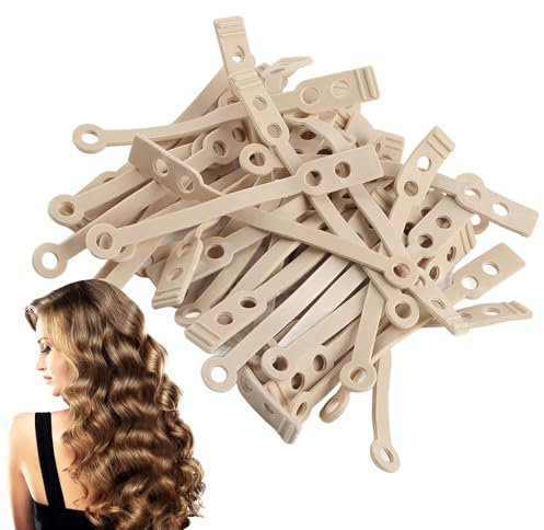 100 Stück Dauerwellen Wickler groß, Elastizität Lockenwickler Set, Dauerwelle Selber Machen