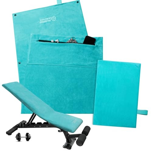 POWER GUIDANCE Juego de toallas deportivas para fitness, ultra absorbente y compacta, toalla deportiva de microfibra con cremallera para gimnasio y entrenamiento, extrasuave, lavable a máquina (Verde)