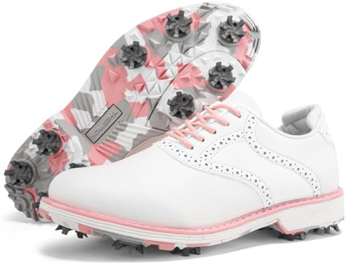 Dwihuize Dam golfskor Brogue spikiga golf träningsskor Vattentäta casual business sneakers halkfria bekväma