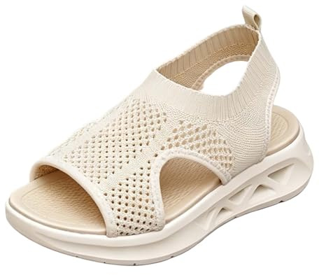 Sandales orthopédiques pour femme - Sandales d'été larges - Confortables - Chaussons pieds nus - Sandales d'été confortables - Sandales de trekking pour femme