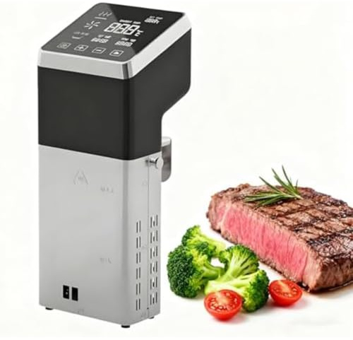 Immersionscirkulator, Sous Vide-Maskin För Kommersiell Restaurang | 1600w Noggrann Temperatur Och Timer Ipx7 Vattentät Sous Vide-Kokare För Restauranger Och Hemmakök Med Stor Pekskärm