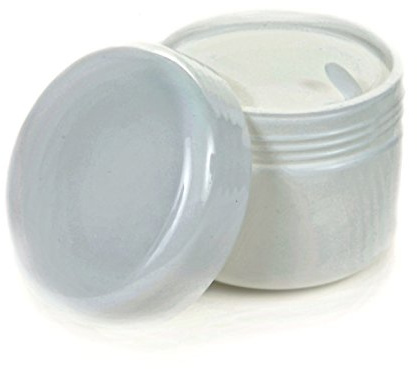Vivaplex, 24, White, 2 oz Cosmetic Jars, with Liners and Dome Lids