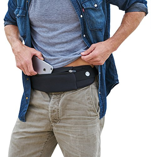 The Belt of Orion Slim Travel Money Belt for Men & Women – Anti-Theft Passport Holder Waist Pack, Low-Profile Fanny Pack for Phone, Cash & Cards (9” × 4”)