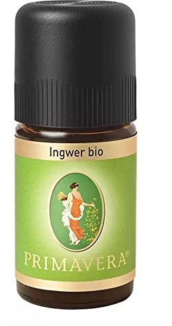 PRIMAVERA Ätherisches Öl Ingwer bio 2 x 5 ml - Aromaöl, Duftöl, Aromatherapie - stabilisierend, stimmungsaufhellend, aphrodisierend - vegan