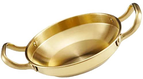 Alipis Pentola in Acciaio Inossidabile Doppio Manico Adatta Per Ramen Coreano Noodle e Uso Domestico Come Pentola Calda o Asciutta Resistenta Corrosione Ossidazione