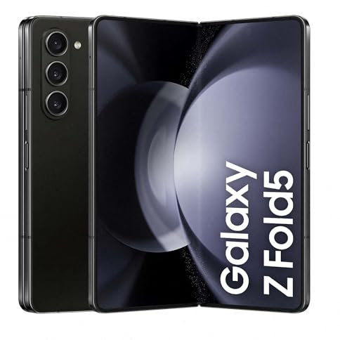 Samsung Galaxy Z Fold5, AI Android Smartphone, Unlocked Android Smartphone, 256GB Storage, Phantom Black, 3 Year Manufacturer Extended Warranty (UK Version)