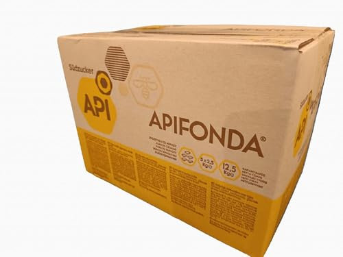 Bienenfutter, Futterteig; Apifonda Südzucker Bienenfutter 5x2,5kg Beutel im Karton - Futterteig Bienen -Imkereibedarf - Bienenfuttersirup - Bienenfutterteig