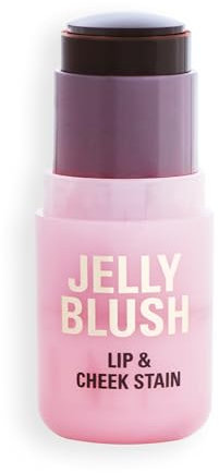 Revolution Beauty, Stick Jelly Blush Lèvres & Joues, Longue Tenue, Modulable avec Acide Hyaluronique & Aloe, Végan & Sans Cruauté, Pêche Orange