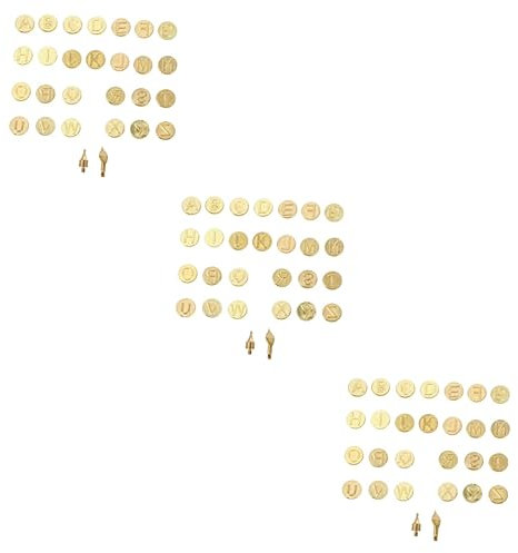 UTHCLO 3 Sets Holzbrennwerkzeug-set 26 Buchstaben Brennspitzen Für Brandmalerei Löten Holzbearbeitung
