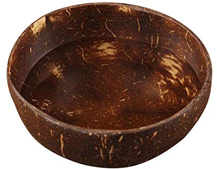 BULZEU Bol en noix de coco - Bol en 100% bois naturel, fait à la main, fini avec huile de noix de coco, résistant, léger, durable, vintage, facile à nettoyer, pour fruits, fruit sec, petit-déjeurnée
