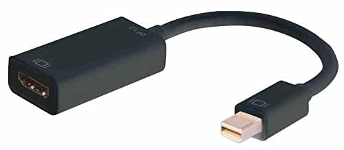 PRO SIGNAL Mini DisplayPort 1.2 to HDMI Adapter – Black – 4K UHD Video & Audio Support