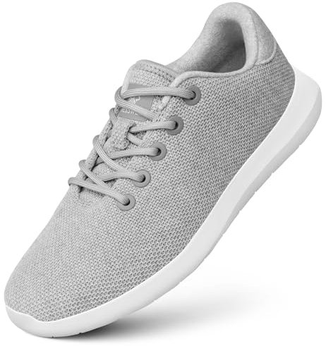 GIESSWEIN Merino Wool Knit Women - Atmungsaktive Sneaker aus Merino Wool 3D Stretch, Leichte Damen Freizeit Schuhe mit Wechsel-Fußbett