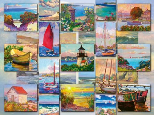 Ravensburger Coastal Collage 1500 Piece Jigsaw Puzzle for Adults Kids Age 12 Years Up
