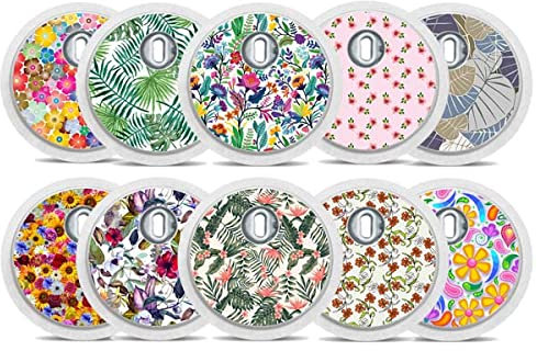 FreeStyle Libre 3 Sensor Sticker - 10er SetFlowers - Aufkleber für Sensoren | Diasticker®