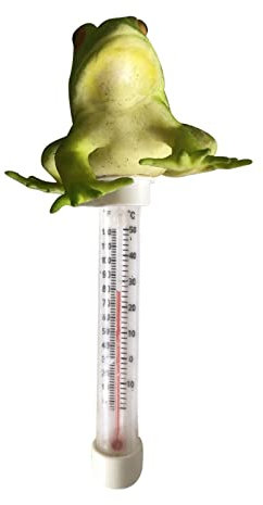 Voiakiu Thermomètre à Eau Flottant - températurl'eau en Forme d'animal Grenouille Facile à Utiliser | pour piscines, Eau Bain, spas, Bains à remous, et Aquariums