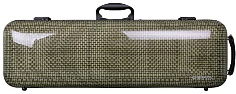 GEWA Idea 1.9 Violin Case Green/Black Aramid Carbon Shell with Additional Side Handle Made in Germany