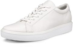 ECCO Damen Soft 60 Premium Sneaker, weiß, 37 EU