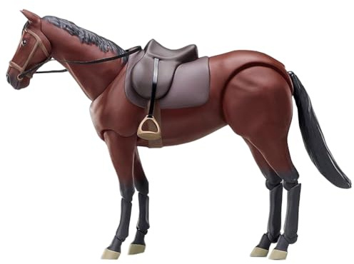 Jiumaocleu 1/12 skala hästactionfigurer modell 20 cm superactionstaty hästfigur samling djurfigurin skrivbordsdekoration