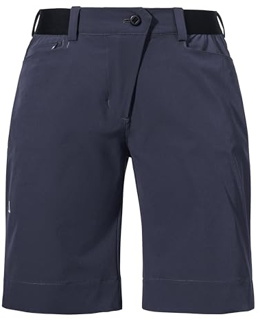 Schöffel Damen Shorts Style Keitele WMS, leichte Bike Shorts mit radspezifischer Passform und 4-Wege-Stretch, Fahrradhose aus recyceltem Material, Navy Blazer, 44