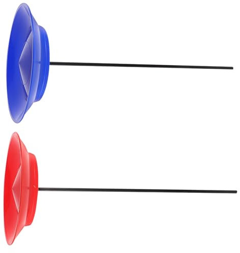 BESTonZON 2 Sätze Jonglierende Hände Kreisel Für Erwachsene Teller Jonglieren Lernen Sie, Mit Der Ausrüstung Zu Jonglieren Jonglierstock Für Drehende Teller Mit Stöcken Plastik