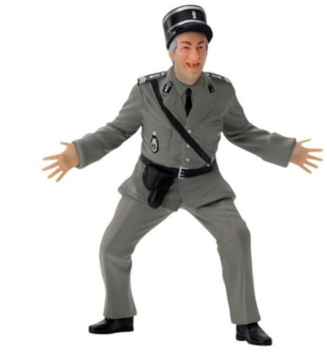 Infinite Statue Louis De Funes Ludovic Cruchot 1 - Scène Film Le GENDARME de SAINT TROPEZ - Figurine de collection en PVC Série Cine-Mini - Hauteur 10 cm