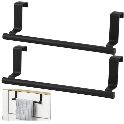 2Pcs Over the Door Towel Rail 24x7cm Kitchen Towel Rail