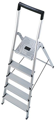 HAILO 5_8945-001 - Escalera de Tijera de Aluminio L40 EasyClix (5 peldaños)