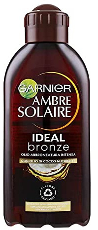 Garnier Ambre Solaire Protection Solaire Huile Bronzage Intense IP2 Parfum de Coco, 200 ml