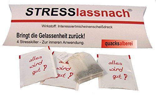 quacksalberei Witziger Tee STRESSlassnach, 4er Pack