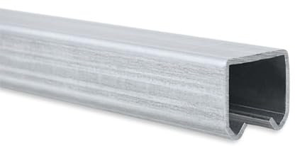 TENDAGGIMANIA Binario per Porta Scorrevole Monorotaia in Ferro Zincato MR3 - Sistema di scorrimento per Teli, Porte Scorrevoli, tettoie gazebi, pergole e capanni-Misure e Accessori personalizzabili