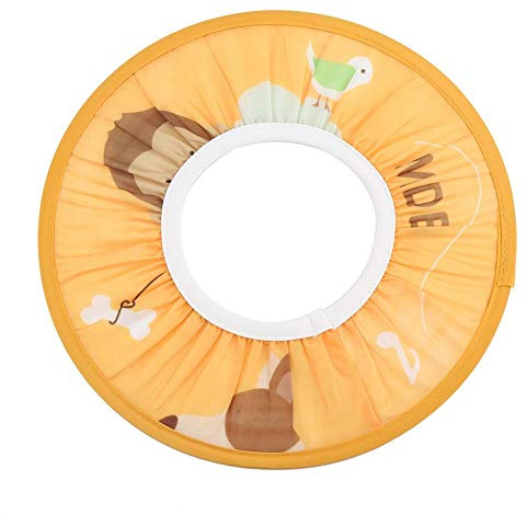 Berretto da shampoo elastico per bambini, cappello di protezione per gli occhi da doccia in panno morbido impermeabile per bambini(arancia)